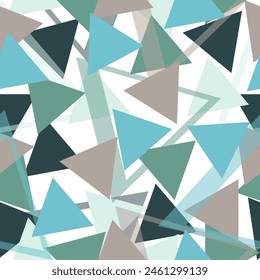 Seamless abstract geometric pattern. Vector Illustration. Chaotic guys repeated backdrop
