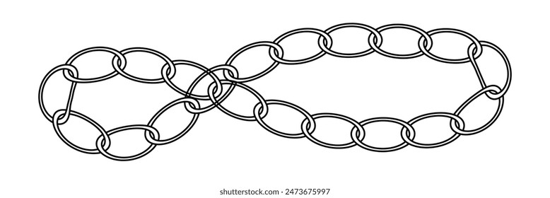 Seamless abstract geometric pattern. Vector Illustration. Chain pattern. Eps10.