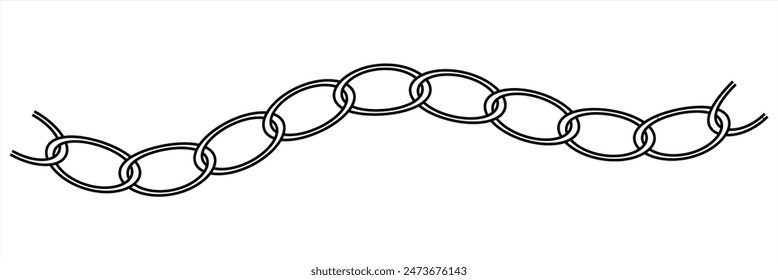 Seamless abstract geometric pattern. Vector Illustration. Chain pattern. Eps10.