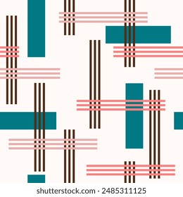 Seamless abstract geometric pattern. Vector Illustration.