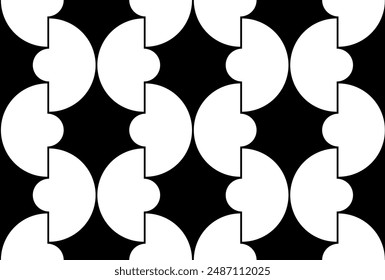 Seamless abstract geometric pattern. Vector Illustration.