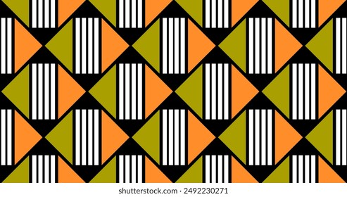 Seamless abstract geometric pattern. Vector Illustration.