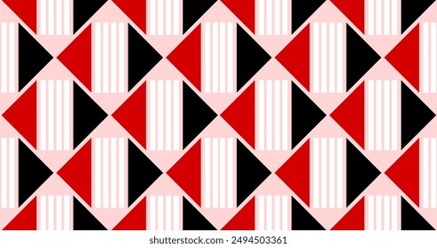 Seamless abstract geometric pattern. Vector Illustration.