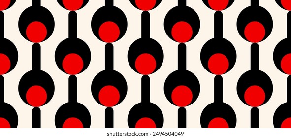 Seamless abstract geometric pattern. Vector Illustration.