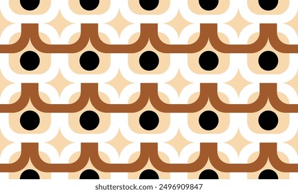 Seamless abstract geometric pattern. Vector Illustration.