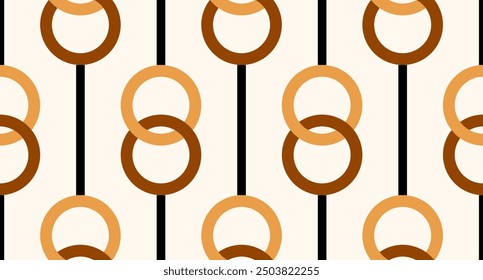 Nahtloses abstraktes geometrisches Muster. Vektorgrafik.