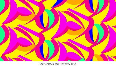 Seamless abstract geometric pattern. Vector Illustration.
