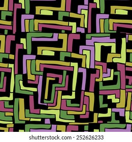 Seamless abstract geometric pattern - Vector Illustration  