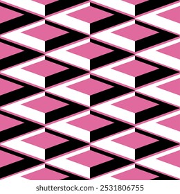 Padrão geométrico abstrato sem emenda. Ilustração de vetor.