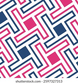 Seamless abstract geometric pattern. Vector Illustration. Reflectarray antenna background.