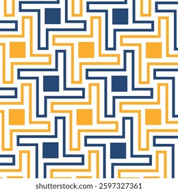 Seamless abstract geometric pattern. Vector Illustration. Reflectarray antenna background.