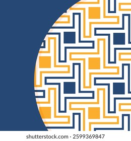 Seamless abstract geometric pattern. Vector Illustration. Reflectarray antenna background. Template copy space and negative space. 