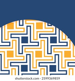 Seamless abstract geometric pattern. Vector Illustration. Reflectarray antenna background. Template copy space and negative space. 