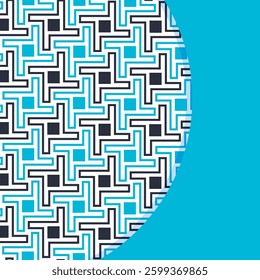 Seamless abstract geometric pattern. Vector Illustration. Reflectarray antenna background. Template copy space and negative space. 