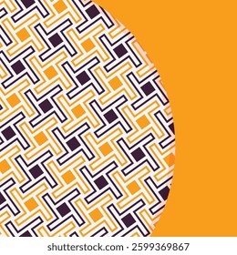 Seamless abstract geometric pattern. Vector Illustration. Reflectarray antenna background. Template copy space and negative space. 
