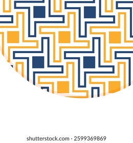Seamless abstract geometric pattern. Vector Illustration. Reflectarray antenna background. Template copy space and negative space. 