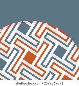Seamless abstract geometric pattern. Vector Illustration. Reflectarray antenna background. Template copy space and negative space. 