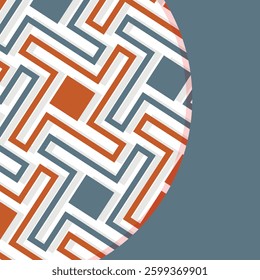 Seamless abstract geometric pattern. Vector Illustration. Reflectarray antenna background. Template copy space and negative space. 