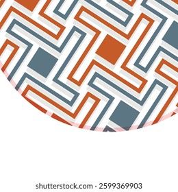 Seamless abstract geometric pattern. Vector Illustration. Reflectarray antenna background. Template copy space and negative space. 