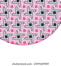 Seamless abstract geometric pattern. Vector Illustration. Reflectarray antenna background. Template copy space and negative space. 