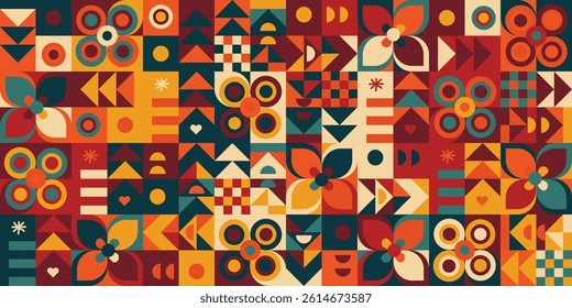 Seamless abstract geometric pattern. Vector Illustration. Eps 10.