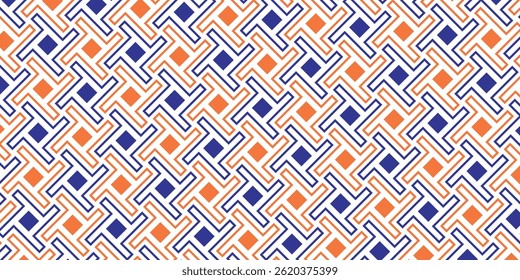 Seamless abstract geometric pattern. Vector Illustration. Reflectarray antenna background.