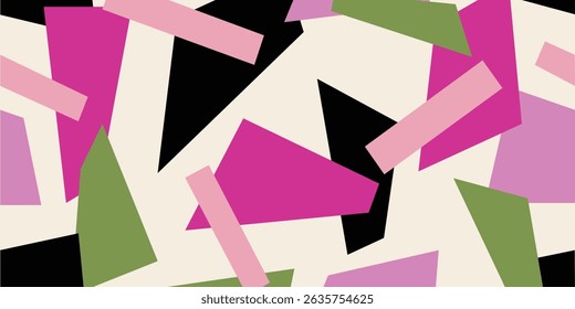 Seamless abstract geometric pattern. Vector Illustration.