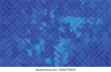 Seamless abstract geometric pattern. Vector Illustration. Reflectarray antenna background.