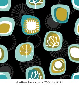 Seamless abstract geometric pattern. Vector Illustration.