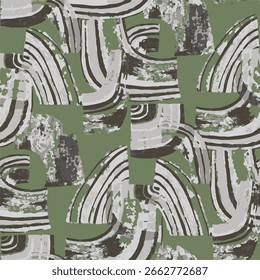 Padrão geométrico abstrato sem emenda. Ilustração de vetor.Padrão de arte de design geométrico moderno. Padrão de textura de arte contemporânea abstrata
