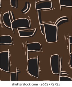 Seamless abstract geometric pattern. Vector Illustration.Modern geometric design art pattern. Abstract contemporary art. texture pattern
