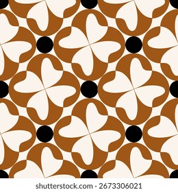 Seamless abstract geometric pattern. Vector Illustration.