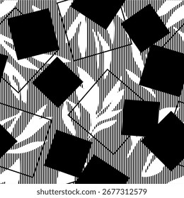 Seamless abstract geometric pattern. Vector Illustration.