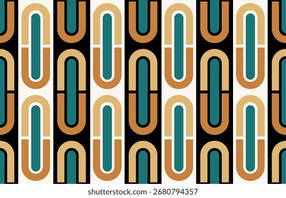 Padrão geométrico abstrato sem emenda. Ilustração de vetor.