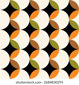 Motif géométrique abstrait harmonieux. Illustration vectorielle.