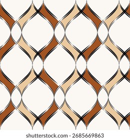 Motif géométrique abstrait harmonieux. Illustration vectorielle.