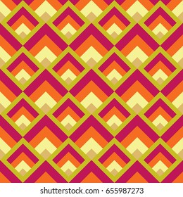 Seamless abstract geometric pattern. Vector illustration. Textile rapport.
