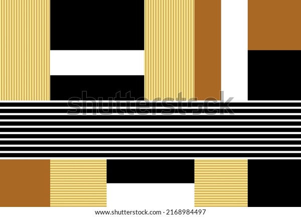Seamless abstract geometric wall mural. Vector Illustration.
