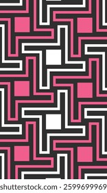 Seamless abstract geometric pattern. Vertical Vector Illustration. Reflectarray antenna background.