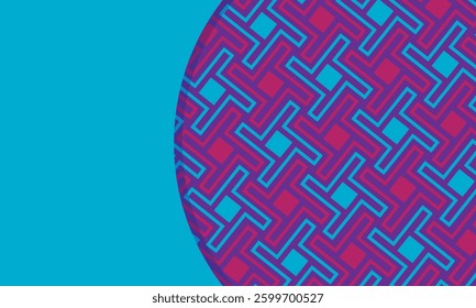 Seamless abstract geometric pattern. Vertical Vector Illustration. Reflectarray antenna background. Template copy space and negative space. 