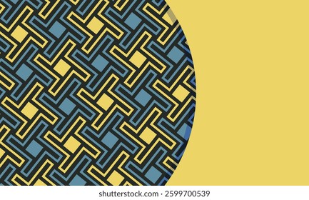 Seamless abstract geometric pattern. Vertical Vector Illustration. Reflectarray antenna background. Template copy space and negative space. 