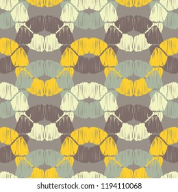 Seamless abstract geometric pattern. Wave. Mosaic texture. Brushwork. Hand hatching. Can be used for wallpaper, textile, invitation card, wrapping, web page background.
