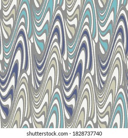 Seamless abstract geometric pattern of wavy stripes.
