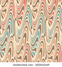 Seamless abstract geometric pattern of wavy stripes.
