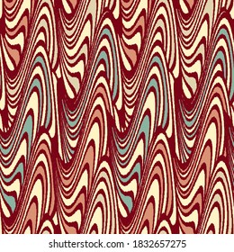 Seamless abstract geometric pattern of wavy stripes.

