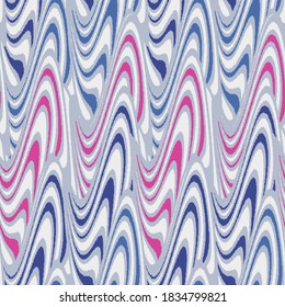 Nahtlose abstrakte geometrische Muster von gewellten Streifen.
