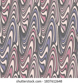 Seamless abstract geometric pattern of wavy stripes.
