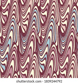 Seamless abstract geometric pattern of wavy stripes.
