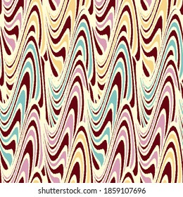 Seamless abstract geometric pattern of wavy stripes.
