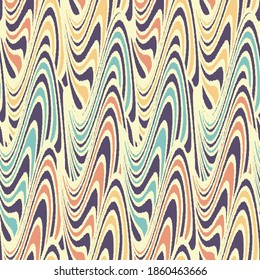 Seamless abstract geometric pattern of wavy stripes.
